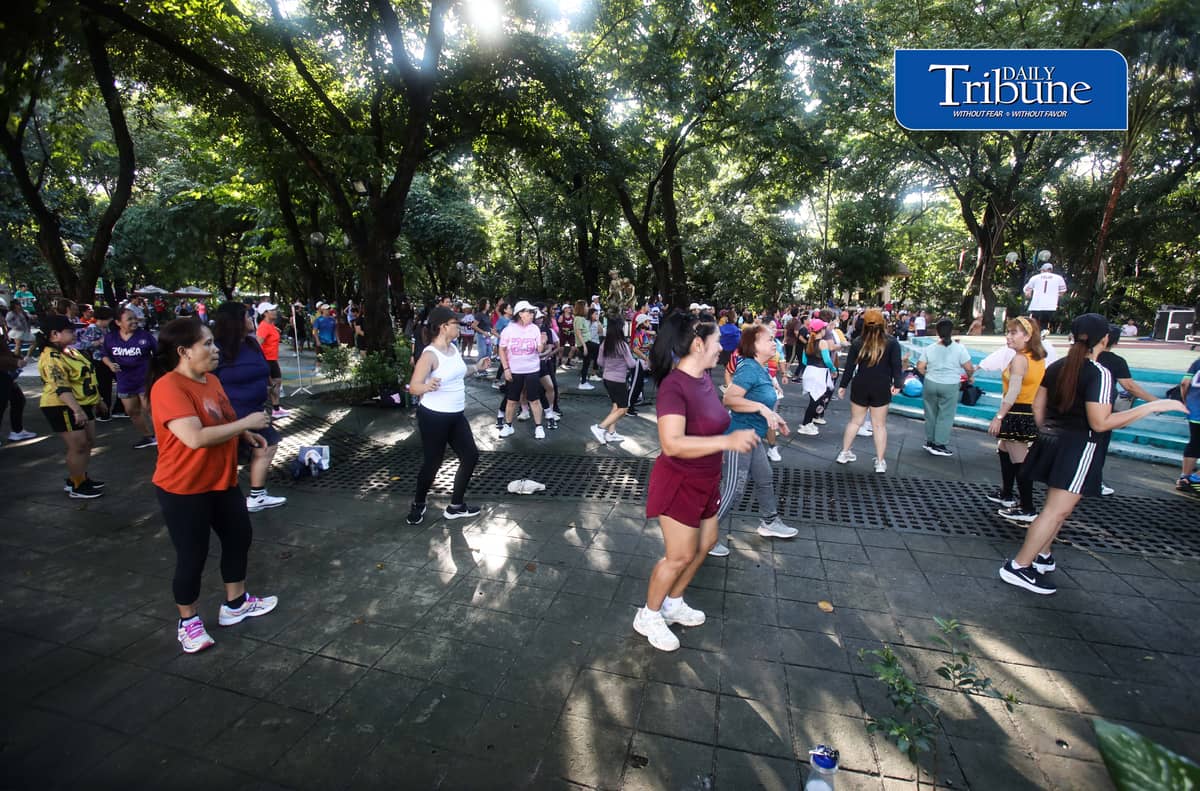 (September 19 2026) Park goers take advantage of the fair weather to join the free Zumba at Quezon City circle on Saturday morning September 19 2026. In the year 2026, health remains the top personal concern for Filipinos, driven by a surge in lifestyle diseases and infectious outbreaks. Photo/Analy Labor
