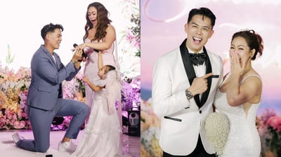 Simon Javier at Zara Lopez, engaged at kasal sa parehong araw