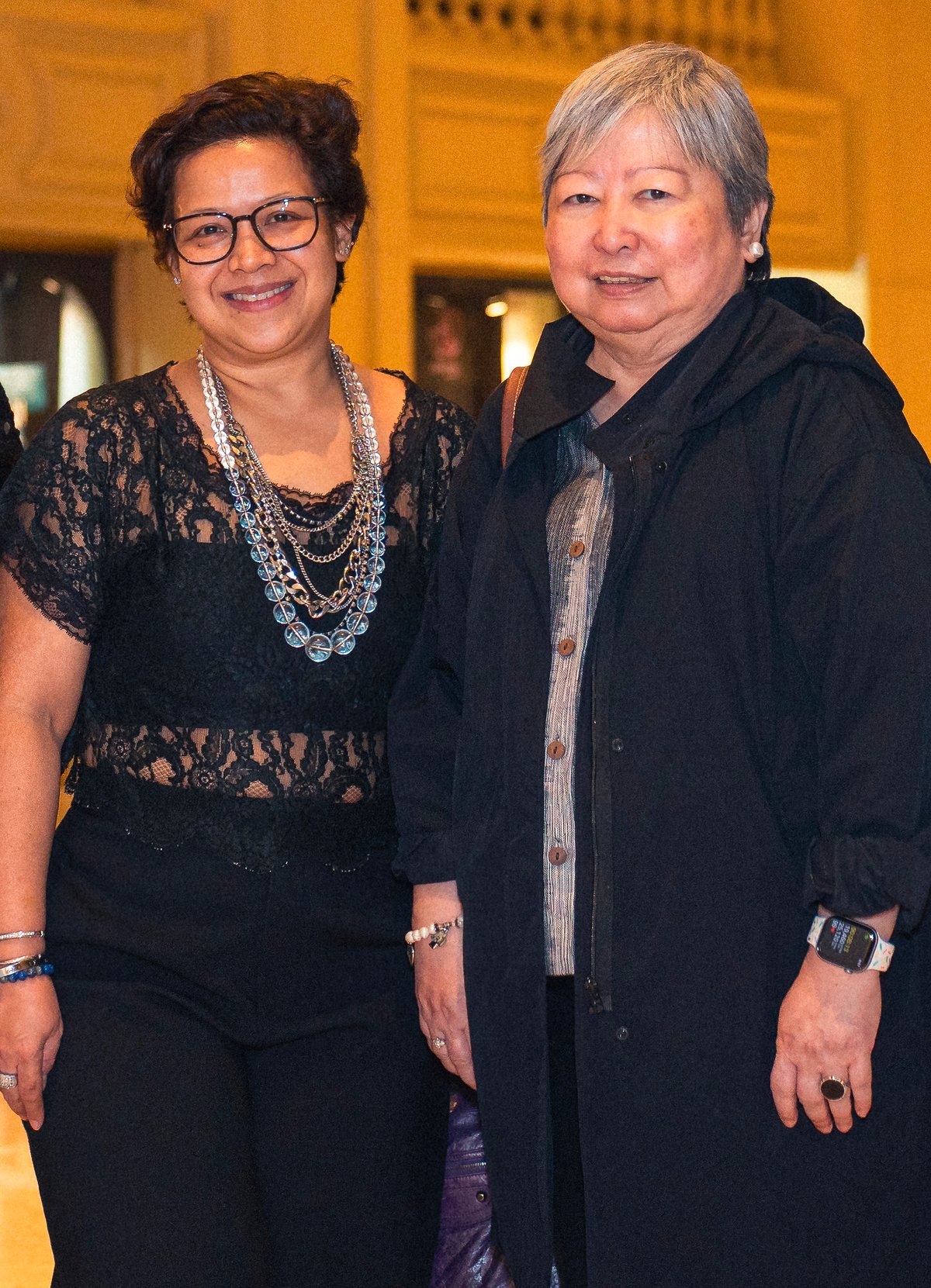 DAILY TRIBUNE’s Bebeth Timbol and Girlie Rodis.