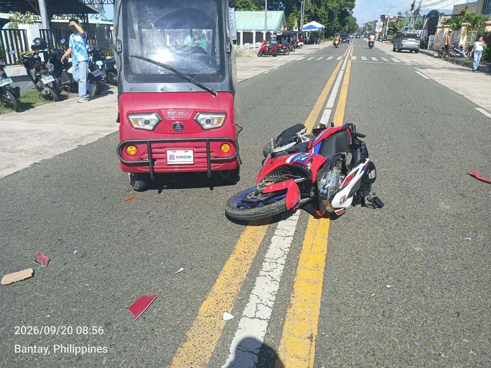 Four separate motorcycle, vehicle crashes reported in Ilocos Sur