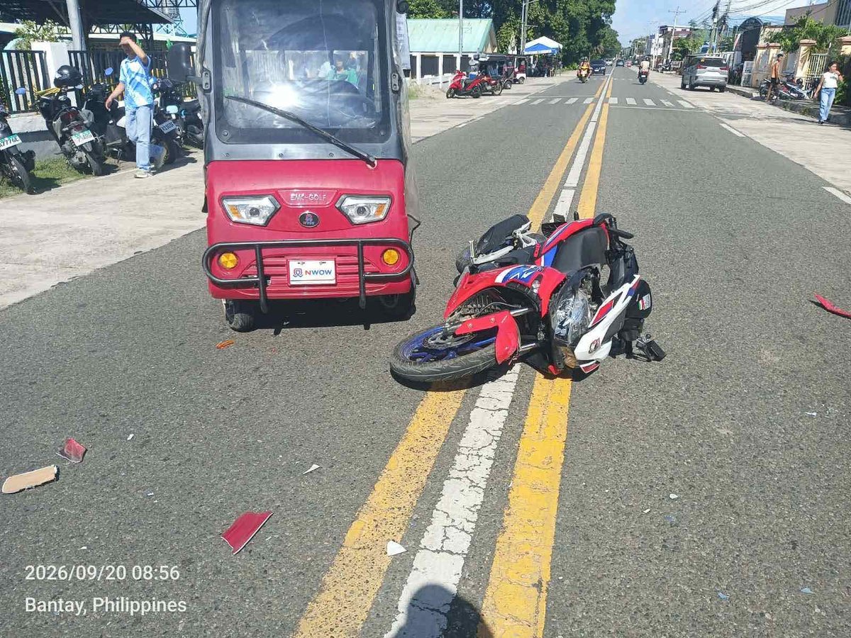 Four separate motorcycle, vehicle crashes reported in Ilocos Sur