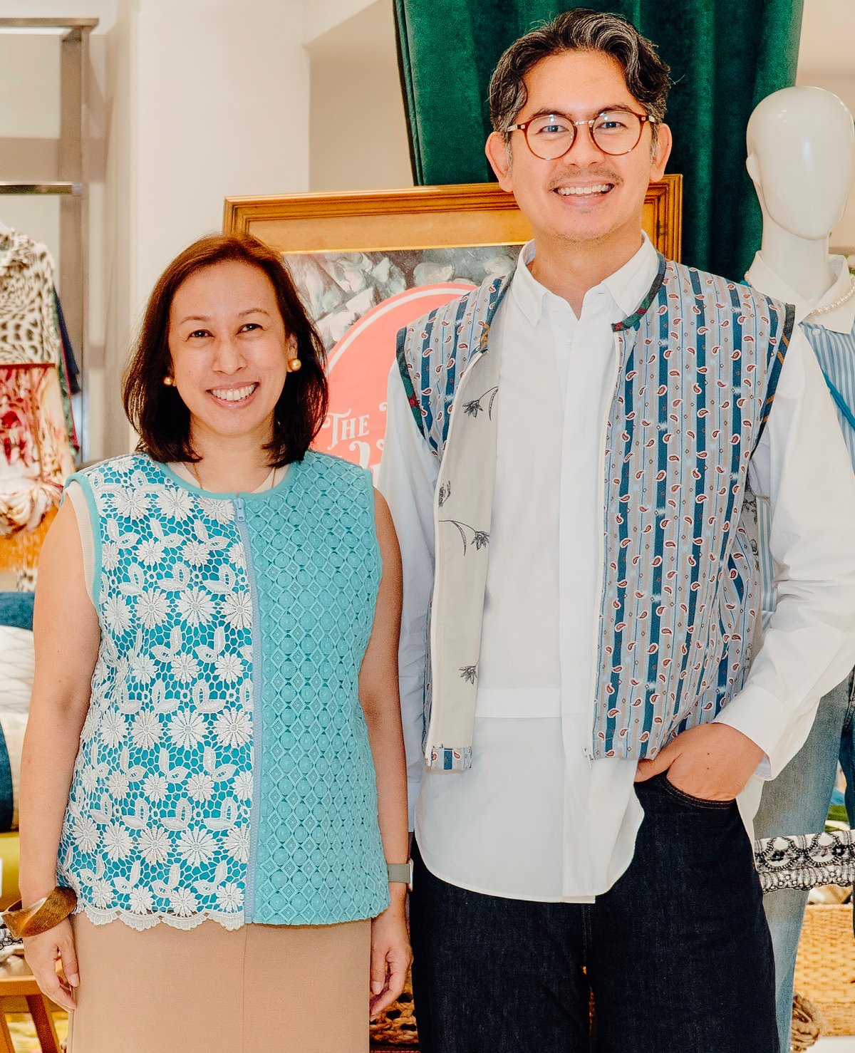 ROBINSONS Retail Group general manager Carmina Quizon and Spatio general manager Martin de Leon.
