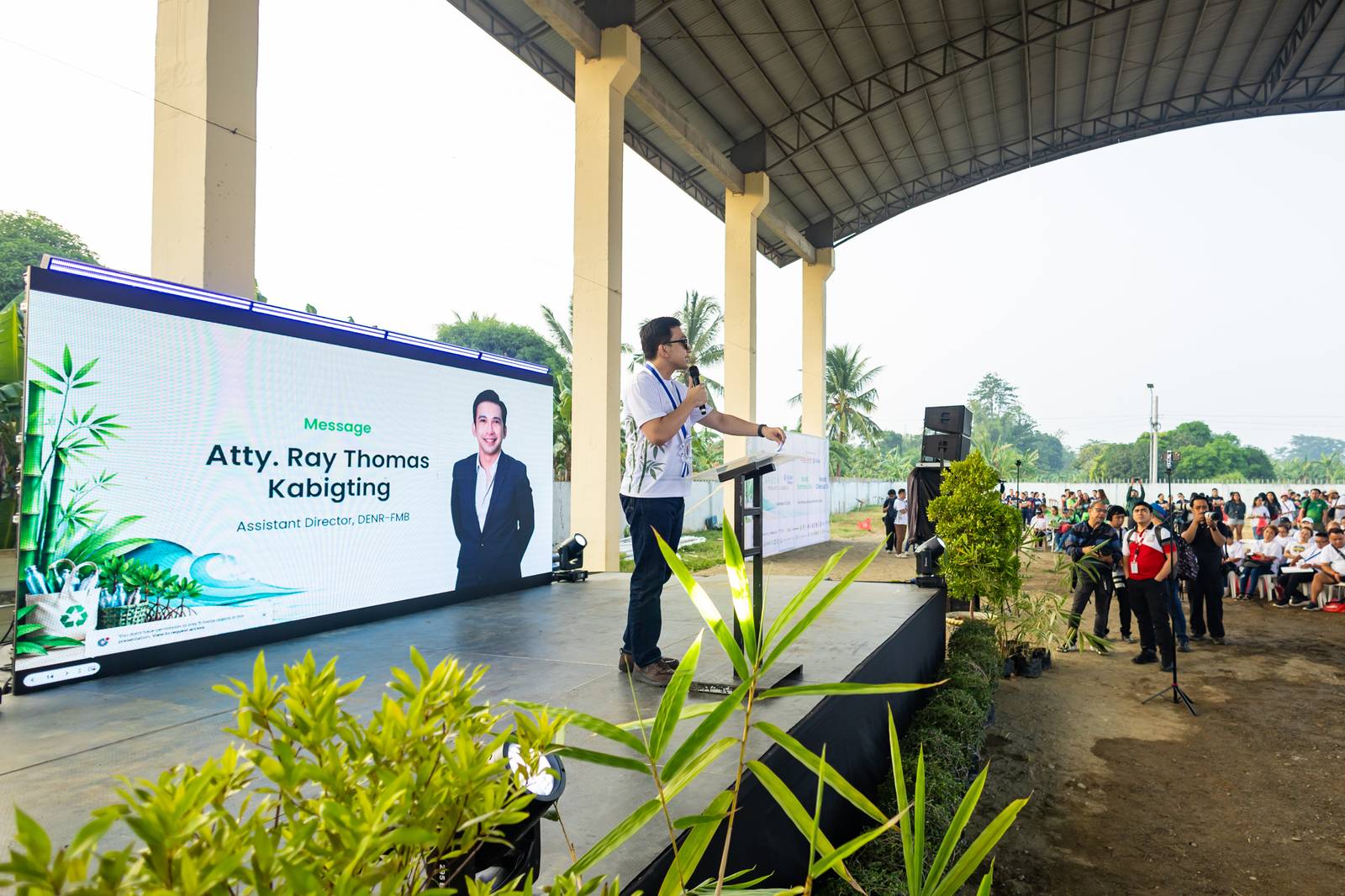 DEPARTMENT of Environment and Natural Resources-Forest Management Bureau assistant director Atty. Ray Thomas Kabigting explains the role of the agency in the CarbonPH initiative, which is providing technical and policy framework for sustainable forest and watershed management.