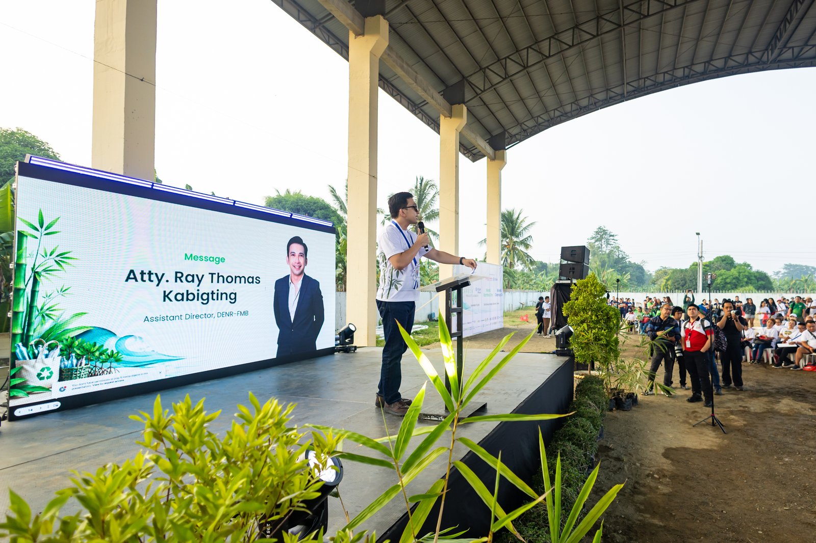 DEPARTMENT of Environment and Natural Resources-Forest Management Bureau assistant director Atty. Ray Thomas Kabigting explains the role of the agency in the CarbonPH initiative, which is providing technical and policy framework for sustainable forest and watershed management.
