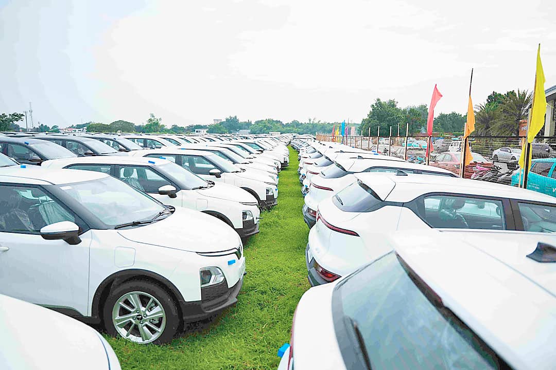 FLEET units prepared for Green GSM driver partners form part of the 1,000 electric vehicles handed over during the festival.