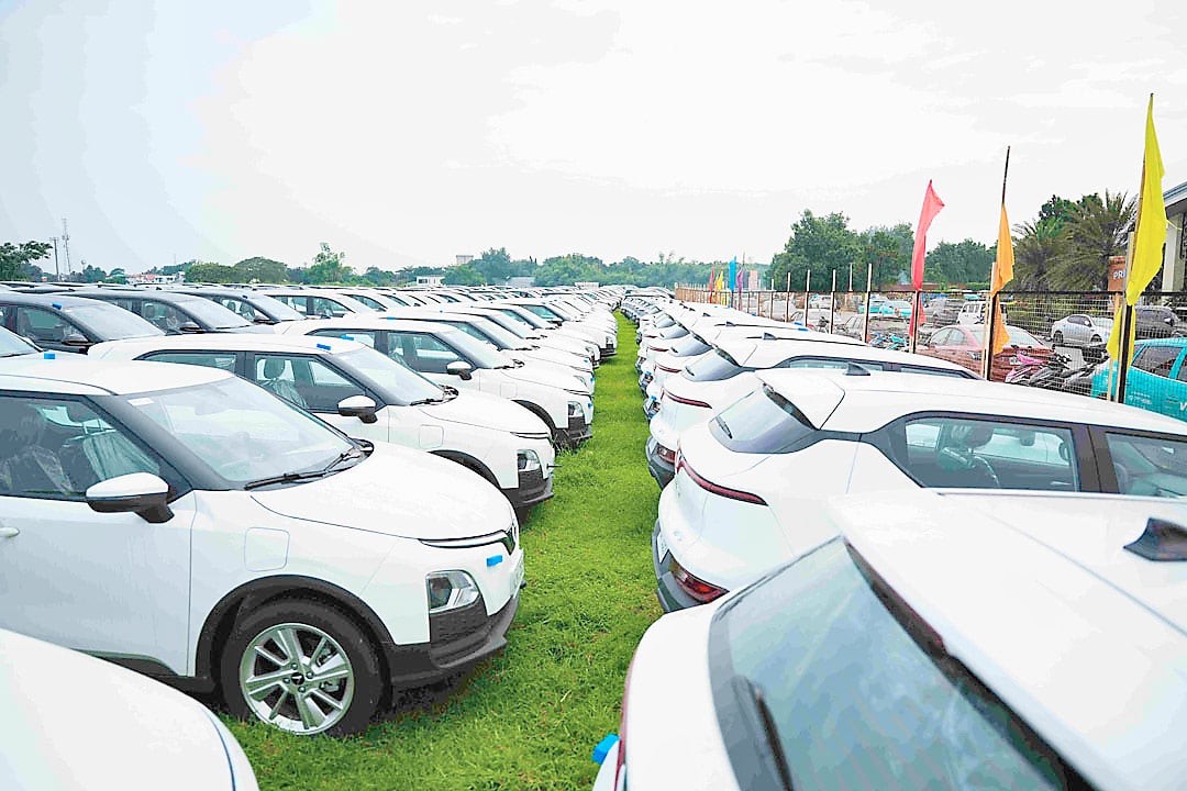 FLEET units prepared for Green GSM driver partners form part of the 1,000 electric vehicles handed over during the festival.