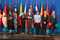 Family photo along with ASEAN Economic Ministers and U.S Trade Representative