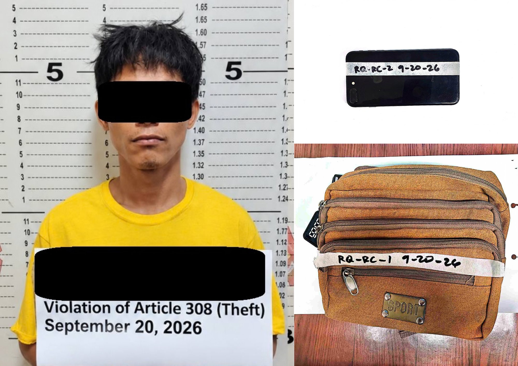 SLING BAG THIEF NABBED IN CUBAO