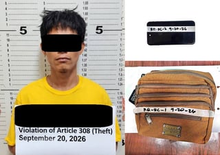 SLING BAG THIEF NABBED IN CUBAO