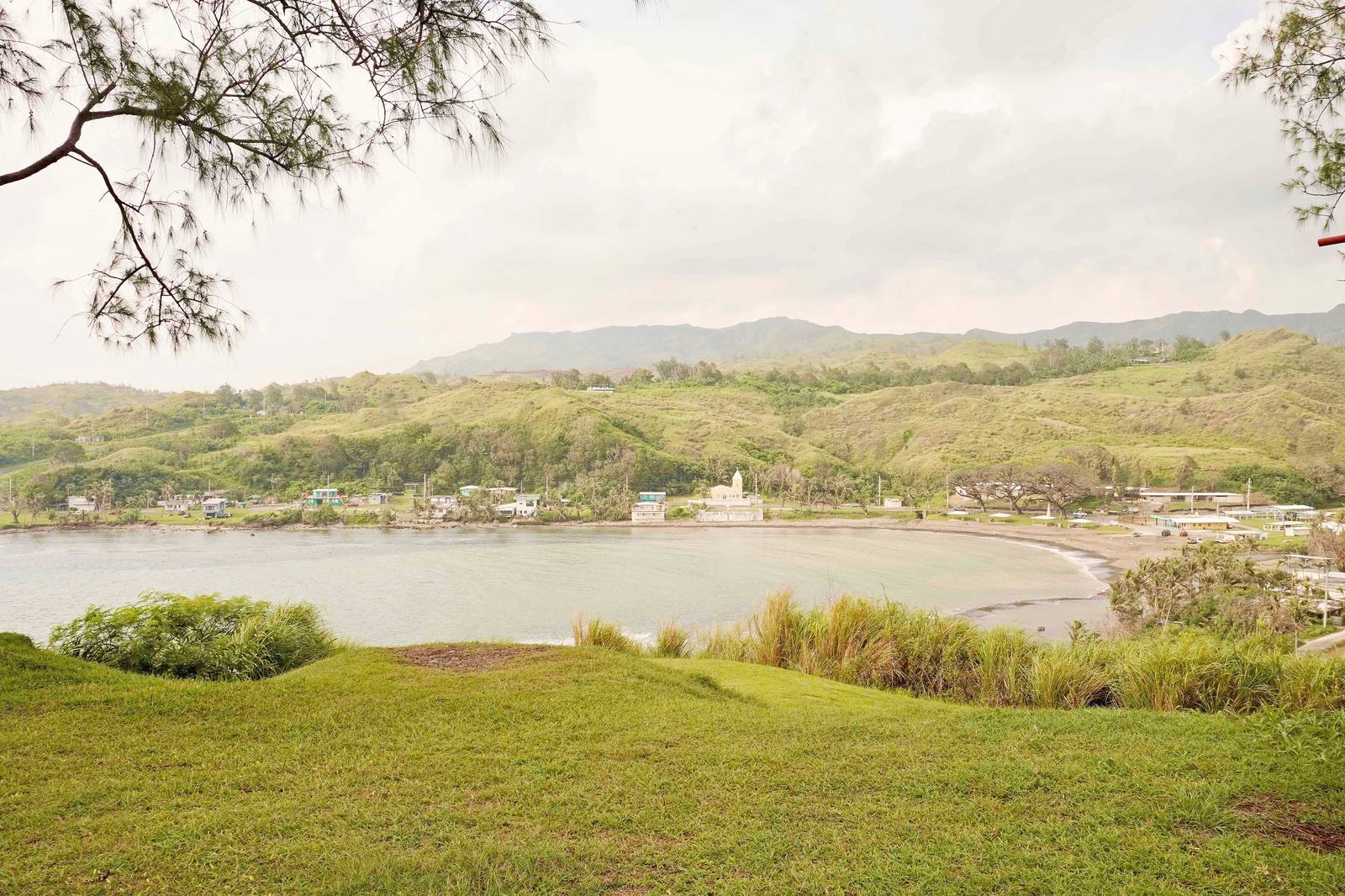 A scene from Cetti Bay The rugged coastline and lush mountains of southern Guam unfold from the Cetti Bay overlook.