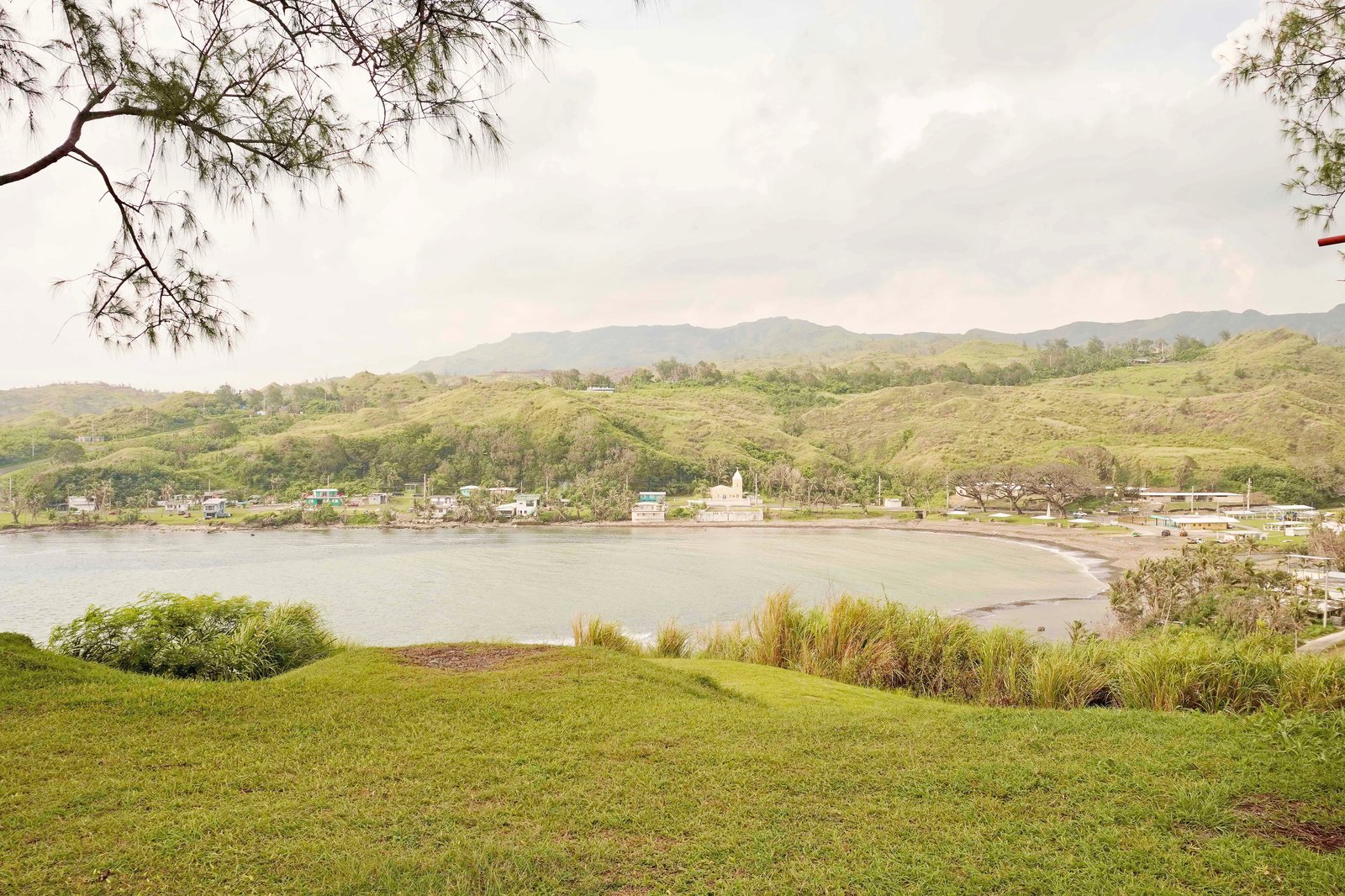 A scene from Cetti Bay The rugged coastline and lush mountains of southern Guam unfold from the Cetti Bay overlook.
