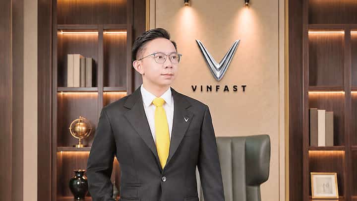 VINFAST appoints Pham Nhat Quan Anh as CEO of VinFast Global while he continues as chairman of the company.