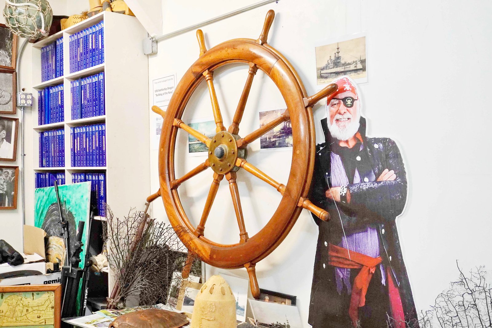 AHOY, captain! Historical artifacts and stories fill the museum at Jeff’s Pirates Cove, adding context to the longtime seaside landmark.