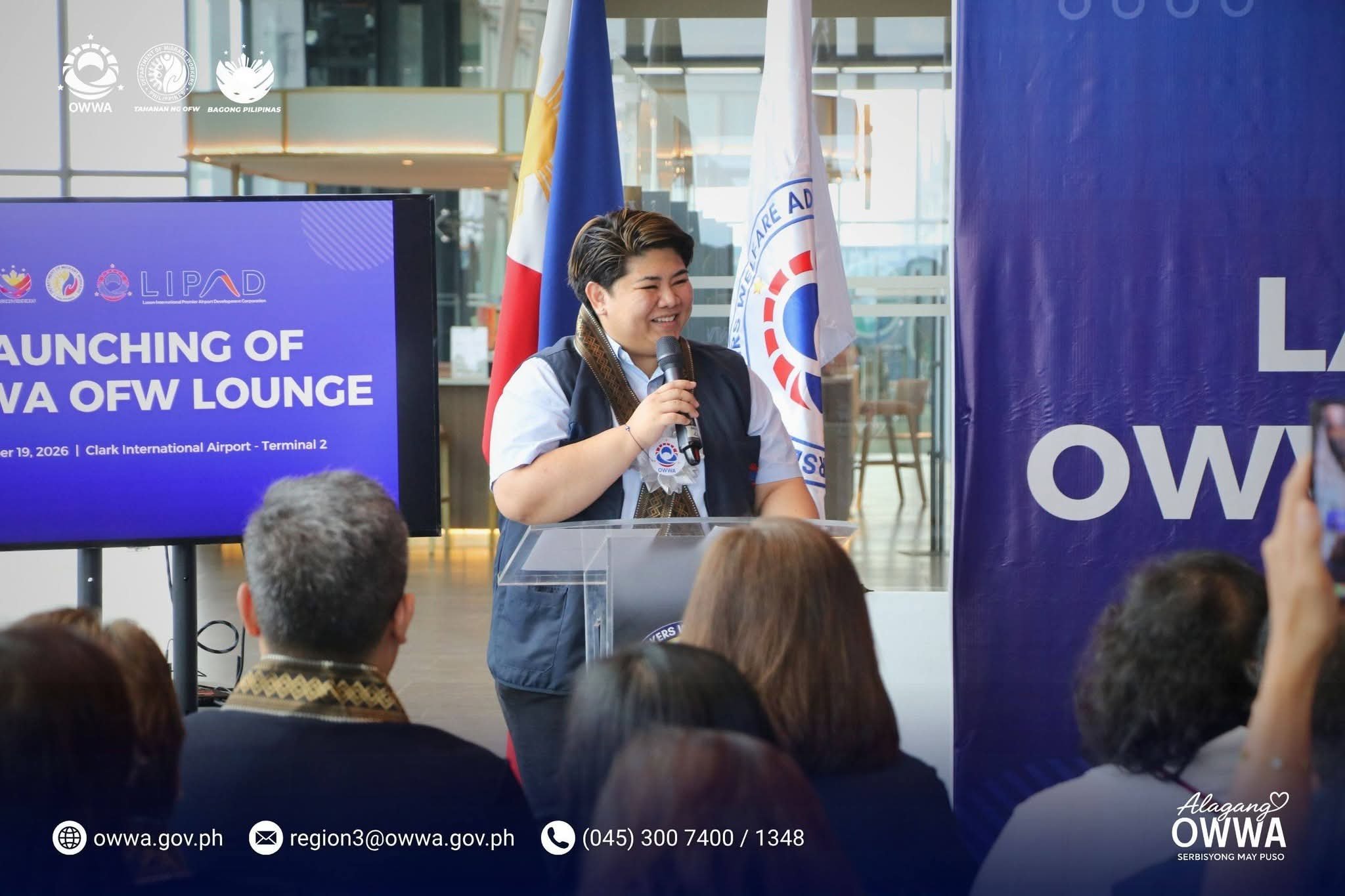 OWWA opens OFW lounge in Clark International Airport