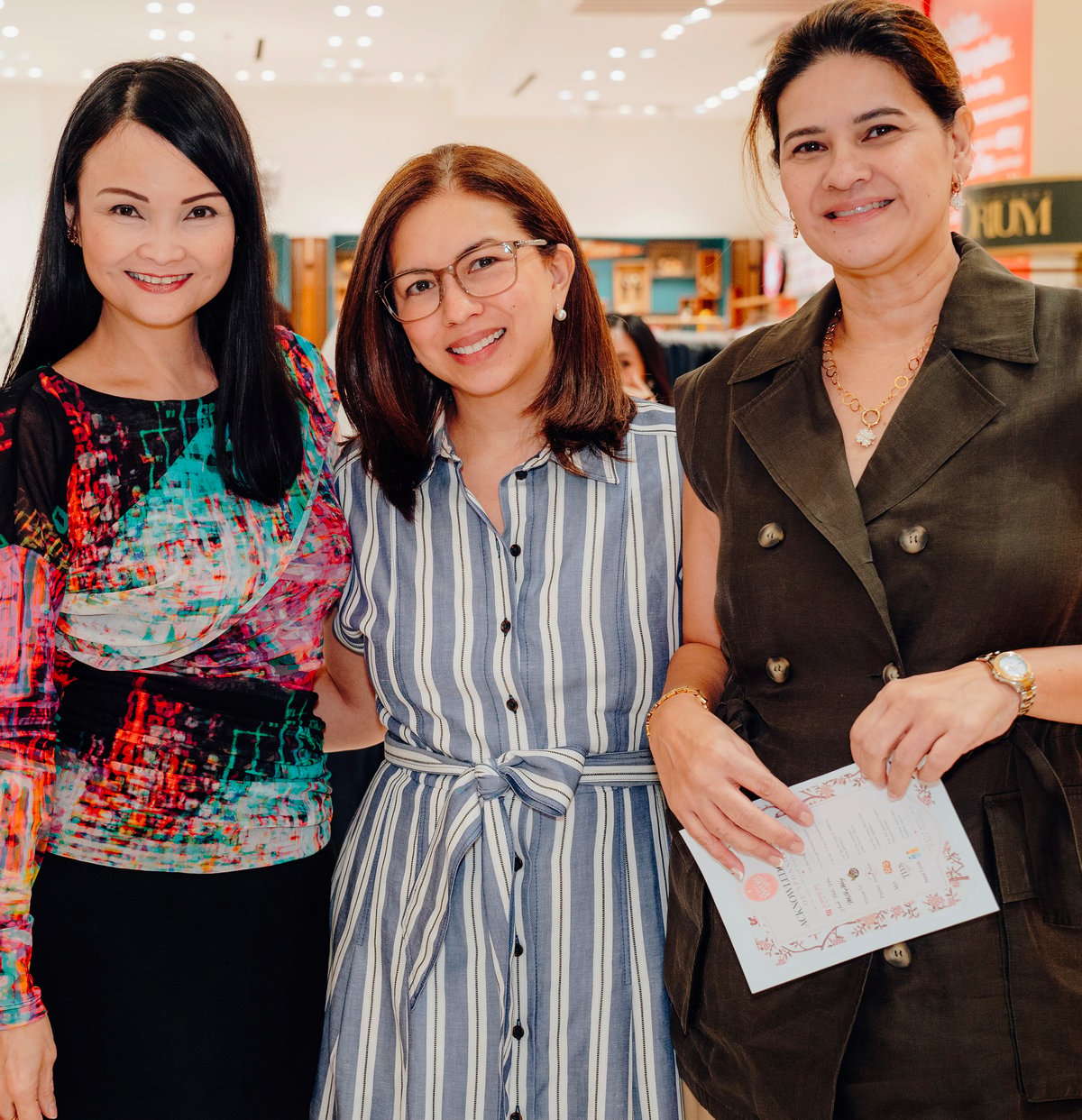 KAREN Boccone, Anna Chan and Maru de Ocampo.