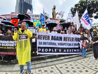 Groups rally for accountability on eve of Martial Law anniversary
