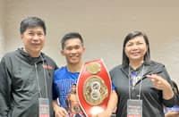 CUCUY Elorde (right) manages Pedro Taduran (center), the Philippines’ lone world champion, in partnership with brother Marty Elorde.