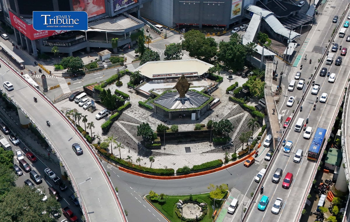 (September 21 2026) Situation at EDSA Shine Monument on September 21, 2026, the Philippines marks the 54th anniversary of the declaration of Martial Law, According to the PNP More than 17,000 police personnel are deployed nationwide to maintain peace and order during the commemoration. Photo/Analy Labor