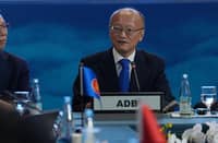 ADB president Masato Kanda speaks at the 58th Association of Southeast Asian Nations Economic Ministers’ Meeting in Metro Manila.