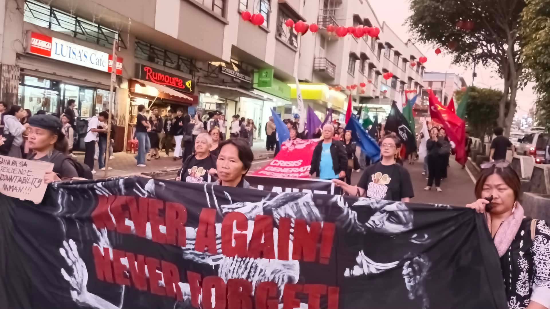 Baguio activists, survivors and advocates say never again to martial law