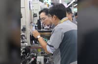 SAMSUNG expansion Samsung Electronics Executive Chairman Lee Jae-yong inspects the manufacturing operations of Samsung Electro-Mechanics Philippines in Calamba City, Laguna, during a visit to the facility. Samsung is pursuing additional investments in Laguna, including a proposed P2-billion manufacturing project.