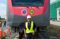 Senate Finance Committee Chair Senator JV Ejercito held an inspection of the North-South Commuter Railway (NSCR).