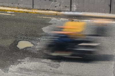 Pothole in Quiapo, Manila