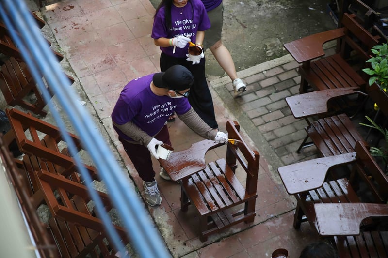 TELUS Digital Philippines refurbishes 52-year-old Iloilo school
