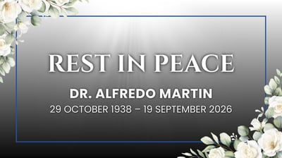 Obituary: Dr. Alfredo Martin 29 October 1938 - 19 September 2026