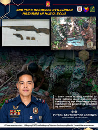 Arms cache found in Nueva Ecija