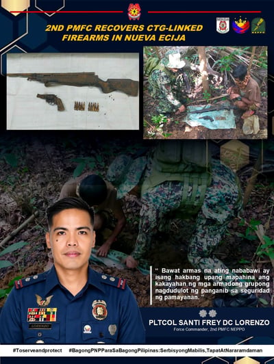 Arms cache found in Nueva Ecija