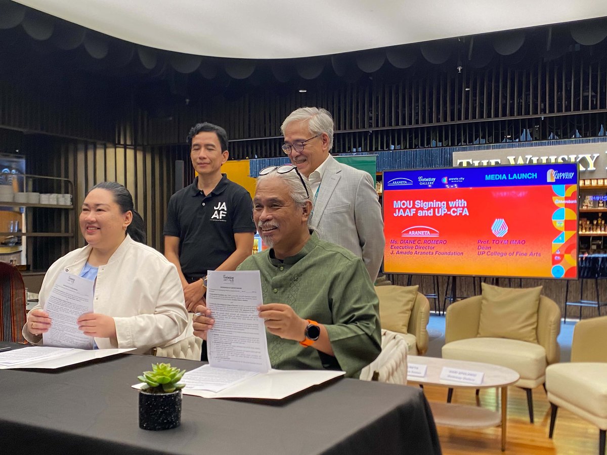 MOU signing with JAAF and UP College of Fine Arts