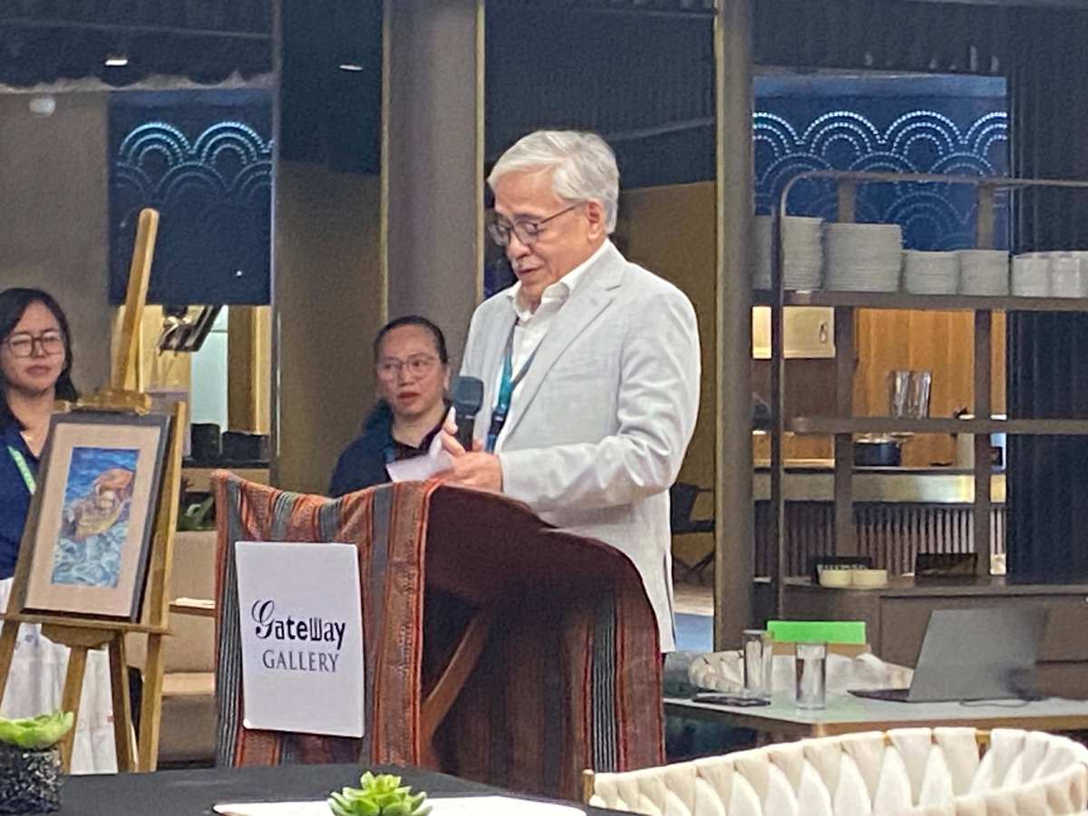 JAAF President Rowell Recinto during his welcoming remarks at the Gateway Art Fair Media Launch