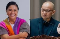 NAGA City Mayor and former Vice President Leni Robredo and Senior Associate Justice Marvic M.V.F. Leonen
