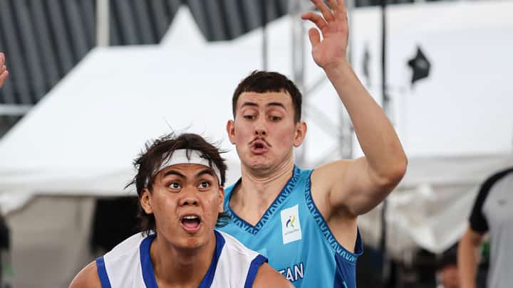 NIC Cabañero flaunts his might, leading Gilas Pilipinas to a 21-15 win over Kazakhstan to punch a ticket to the quarterfinals of the men’s 3x3 event of the 20th Asian Games on Wednesday.