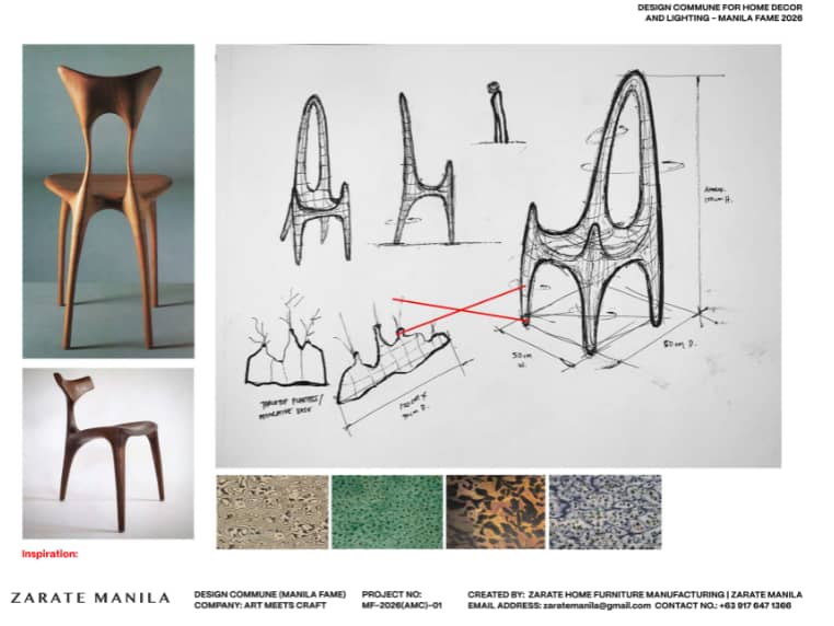 Design sketches for Art Meets Craft