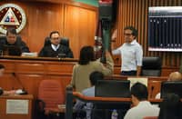PUBLIC Works Secretary Vince Dizon testifies before the Sandiganbayan Fifth Division in Quezon City in connection with graft charges against former Representative Zaldy Co and former regional officials over a P289.5-million flood control project in Oriental Mindoro.
