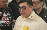 NBI Dir. Melvin Matibag talked to the media after attending a budget hearing at the Senate.
