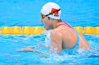 CHINESE teen Yu Zidi is making big waves after winning all her three individual races in the swimming competition of the 20th Asian Games in Nagoya.