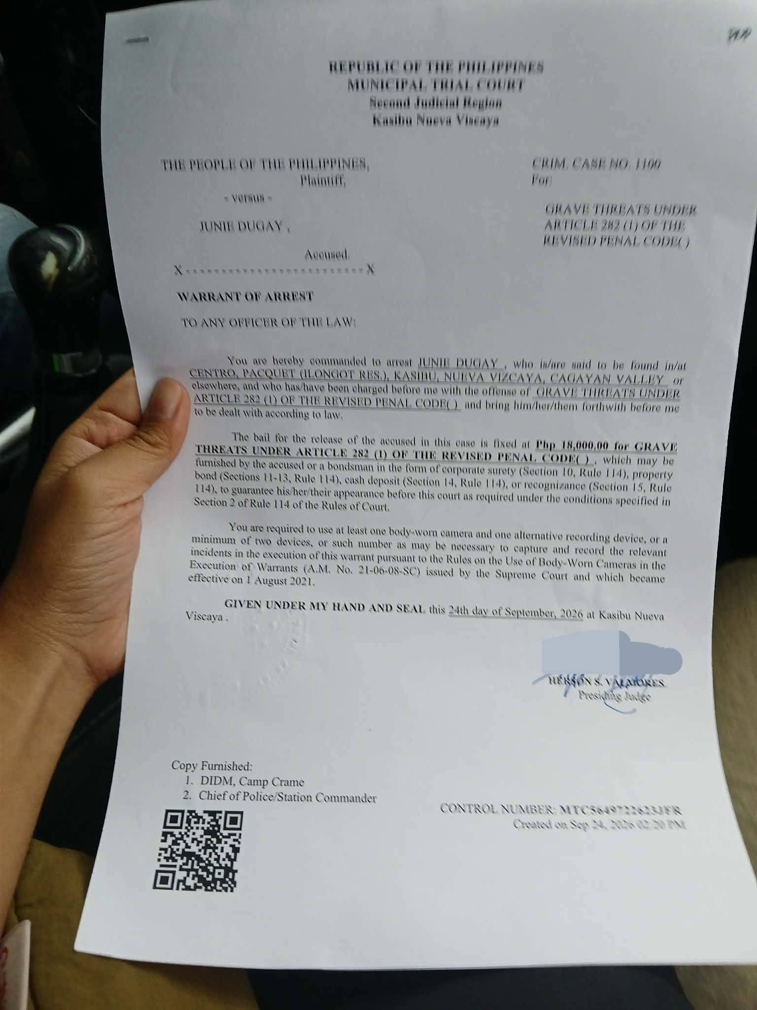 Anti-mining group raises alarm over warrants vs Kasibu leaders