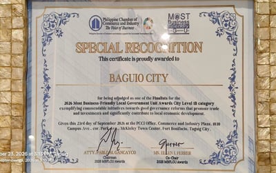 Baguio among Top 5 business-friendly LGUs