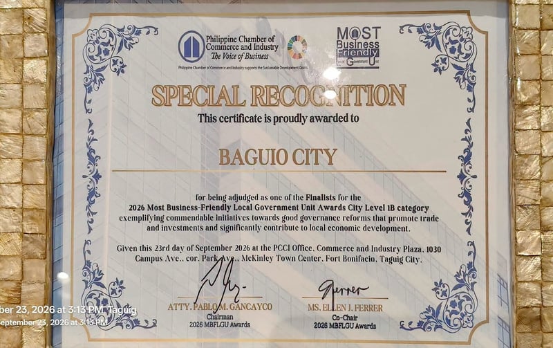 Baguio among Top 5 business-friendly LGUs