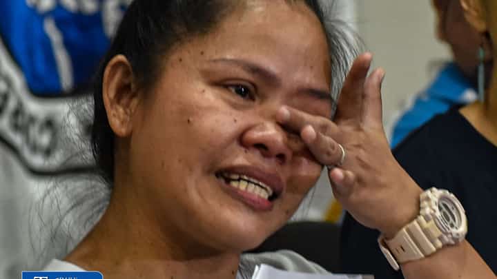 Mary Jane Veloso during a press conference, 25 September 2026.