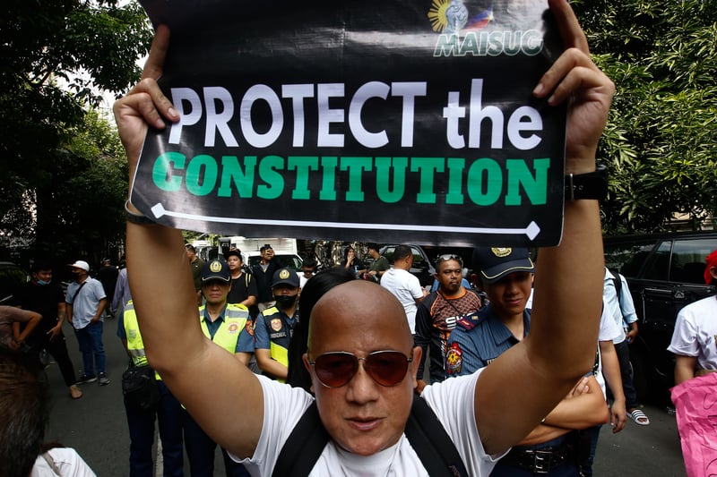 Senator Padilla supporters at DOJ