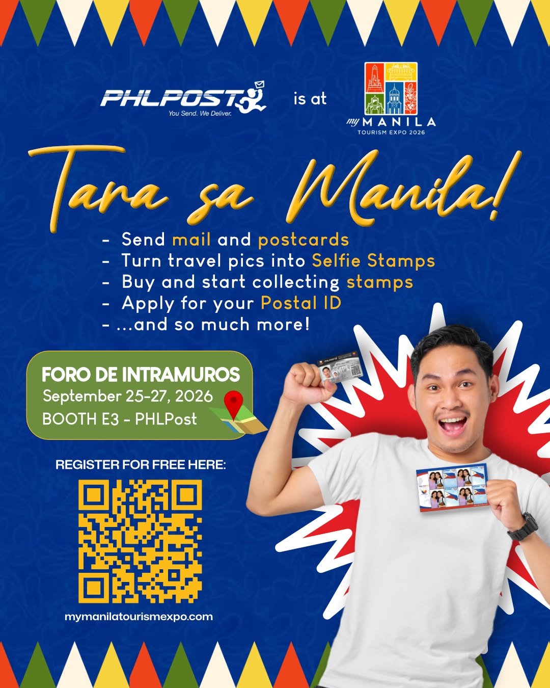 Philippine Postal Corporation (PHLPost) services available at 'My Manila Tourism Expo 2026'
