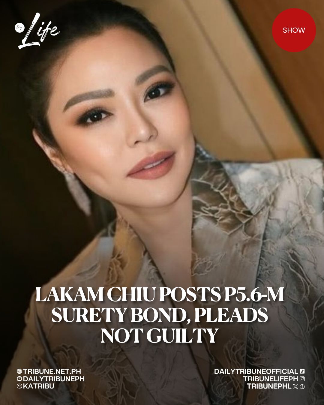 Lakam Chiu released after posting P5.6-M surety bond