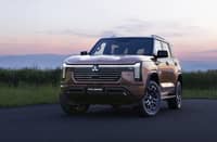 FLAGSHIP Pajero returns with upright proportions, T-shaped lights and familiar design cues from earlier generations.