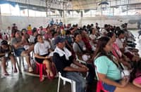 RESIDENTS of Barangay General T. de Leon in Valenzuela City are provided with emergency relief assistance courtesy of Senator Christopher ‘Bong’ Go’s Malasakit Team after their residence were engulfed by a blaze last Tuesday.