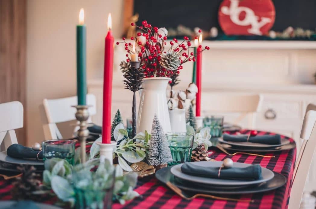SMALL tabletop details, including candles, tie the entire look together and enhance the overall decoration.