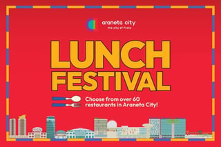 Go global on your lunch break at Araneta City